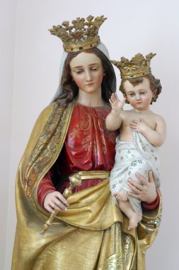 Kutsal bakire Meryem ile bebek İsa