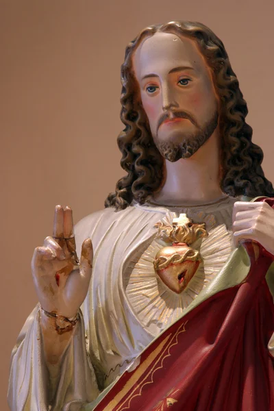 Heliga hjärtat av jesus — Stockfoto