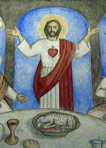 Ιερή καρδιά του Ιησού — Φωτογραφία Αρχείου