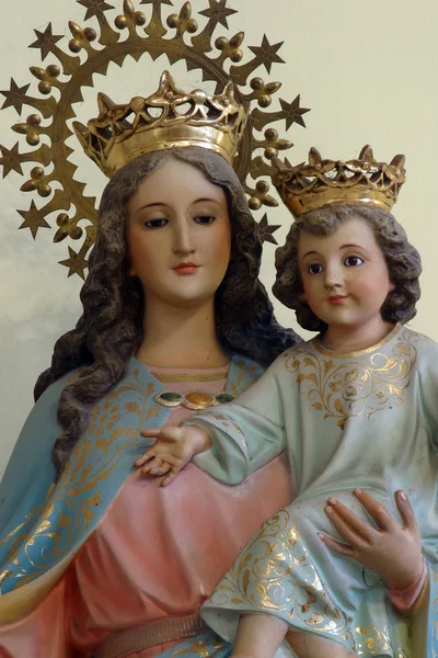 Heilige Maagd Maria met baby jesus — Stockfoto