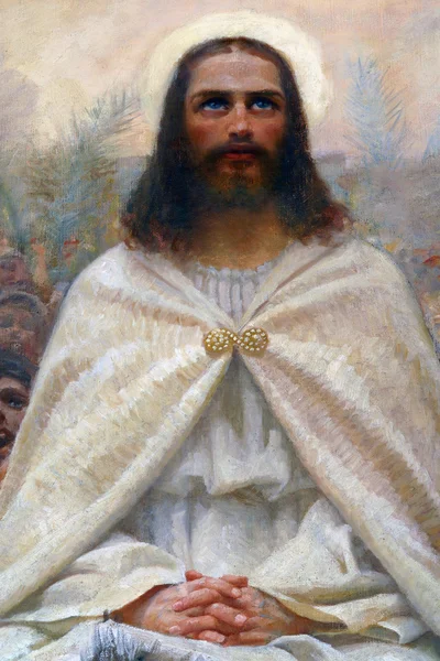 Entrada triunfal de Jesus em Jerusalém — Fotografia de Stock