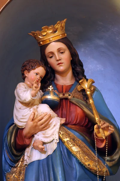 Blessed Virgin Mary with baby Jesus — Stock Photo, Image