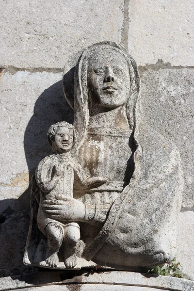 Bem-aventurada Virgem Maria com o bebê Jesus — Fotografia de Stock