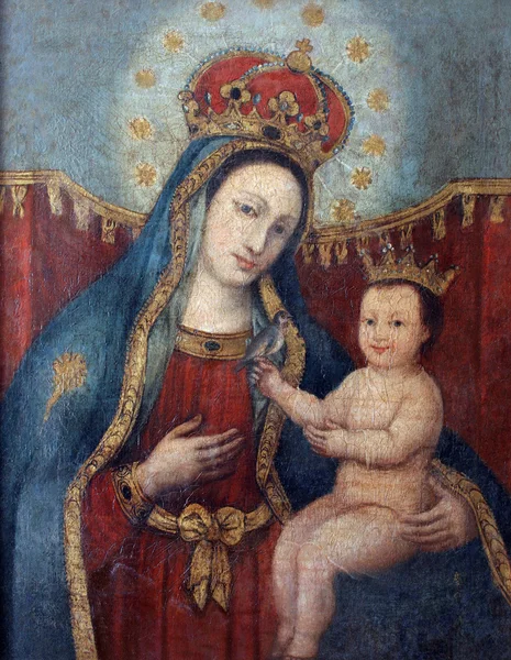 Blessed Virgin Mary with baby Jesus — Stock Photo, Image