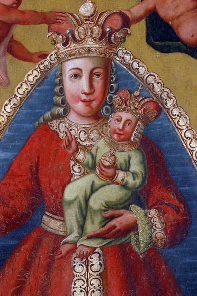 Пресвятої Богородиці з дитиною Ісусом — стокове фото
