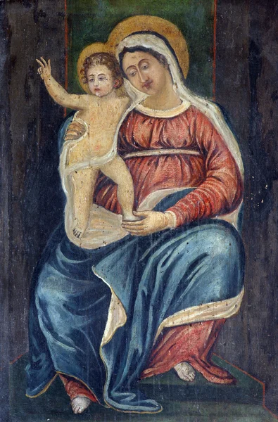 Bienheureuse Vierge Marie avec bébé Jésus — Photo