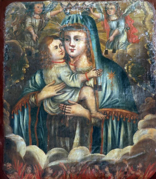 Beata Vergine Maria con Gesù Bambino — Foto Stock