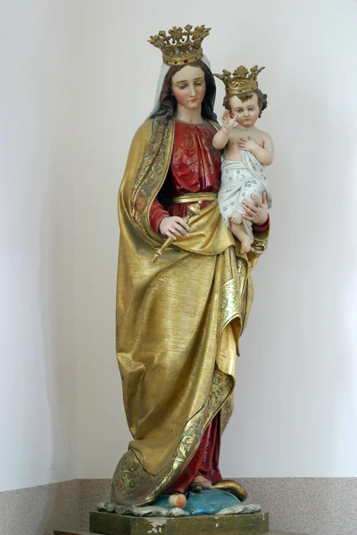 Bem-aventurada Virgem Maria com o bebê Jesus — Fotografia de Stock
