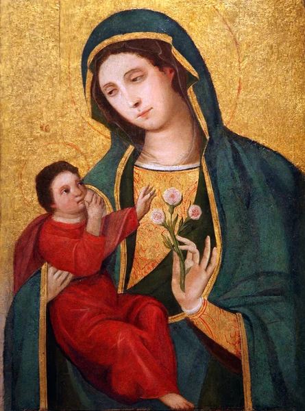 Madonna και παιδί, Παναγία της χάριτος — Φωτογραφία Αρχείου