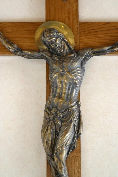 Jezus gekruisigd aan het kruis — Stockfoto