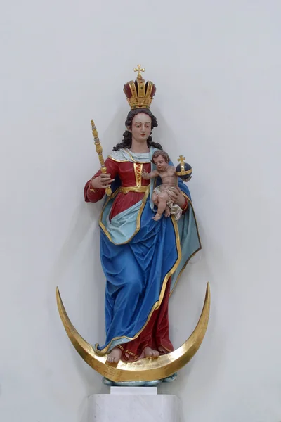 Jungfru Maria med jesus barnet — Stockfoto