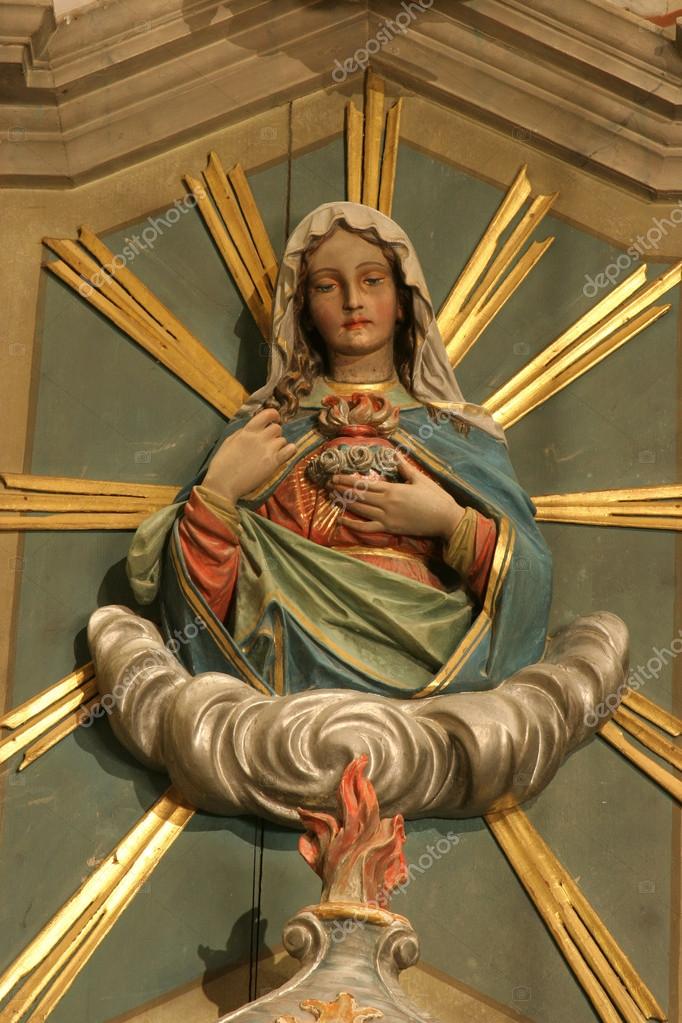 Unbeflecktes Herz Mariens — Stockfoto © zatletic #15262579