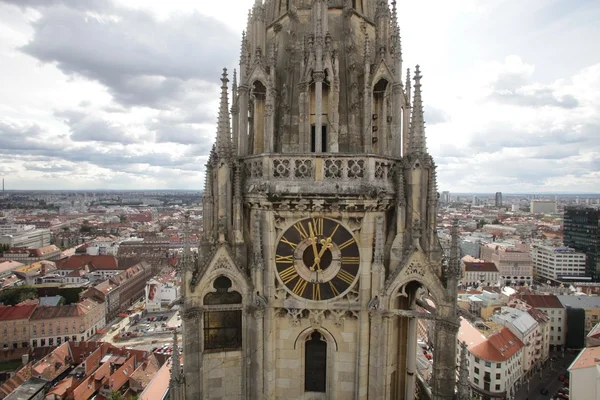 Tower of Zagreb Cathedral — Stock Photo, Image