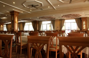 Bu lüks otel Restoran, iç dekorasyon.