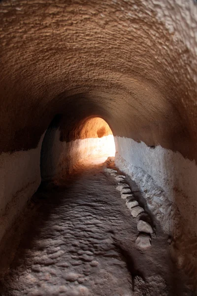 Grutas residenciais de troglodita em Matmata, Tunísia, África — Fotografia de Stock