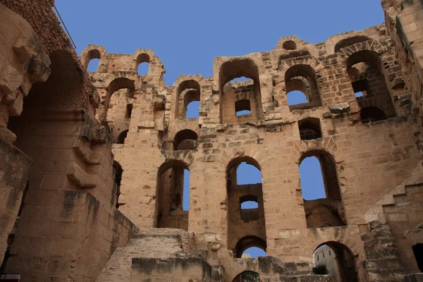 Das amphitheater in el-jem, tunesien — Stockfoto