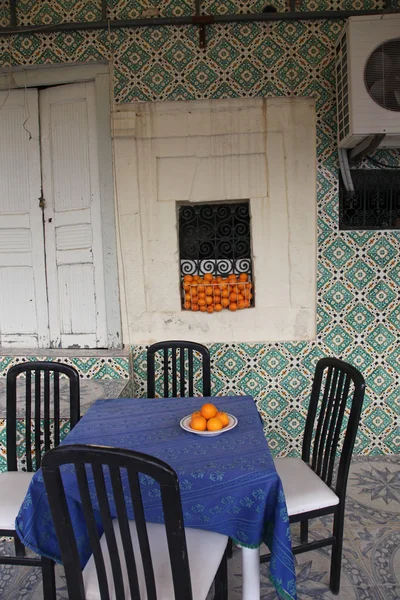 El-Jem Túnez. Café Medina —  Fotos de Stock