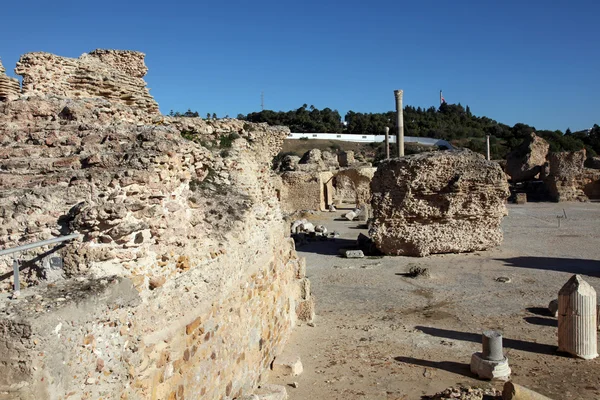 Tunisien. antikens Karthago. antonine badet — Stockfoto