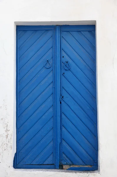 Traditional door from Sidi Bou Said, Tunis — 图库照片