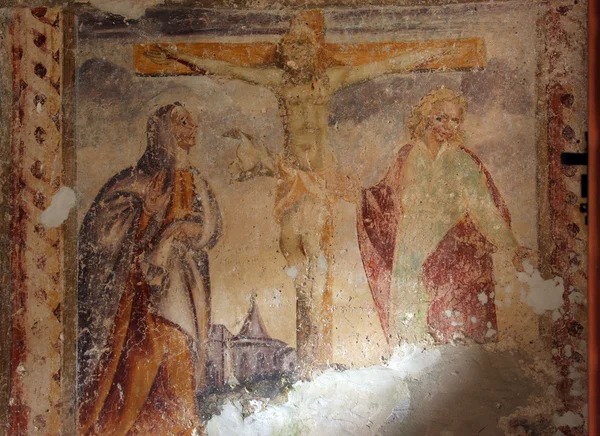 耶稣在十字架上 — 图库照片