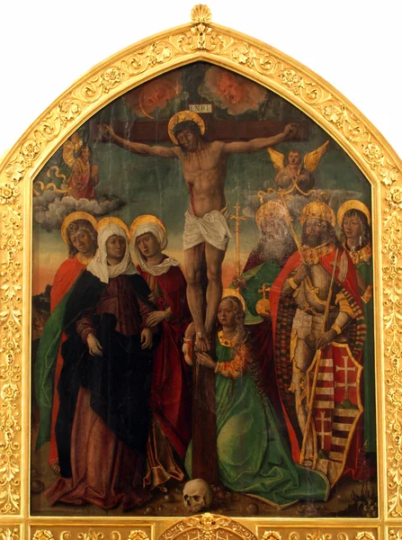 Jesus crucified on the cross — Stock Photo, Image