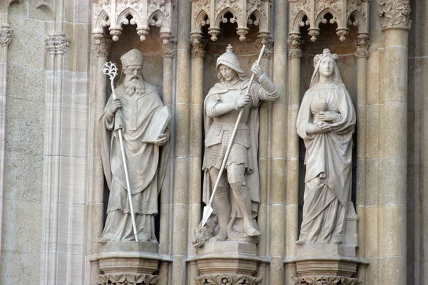 Portal of the Zagreb cathedral — Stock Photo, Image