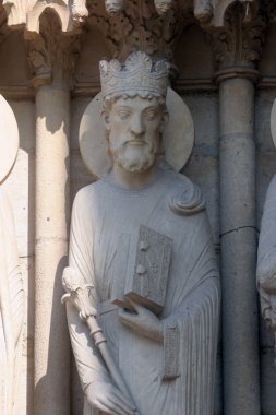 King solomon, notre dame Katedrali, paris, Aziz anne portal