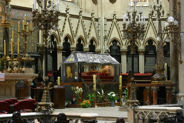 Sarcófago do abençoado Alojzije Stepinac, catedral de Zagreb — Fotografia de Stock