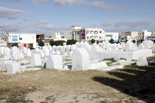 Muslimský hřbitov, kairouan, Tunisko — Stock fotografie