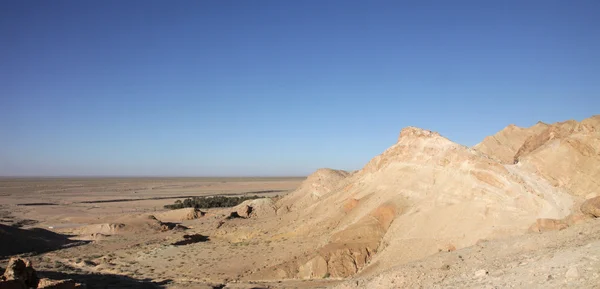 Atlasbergen, chebika, gränsa av sahara, Tunisien — Stockfoto