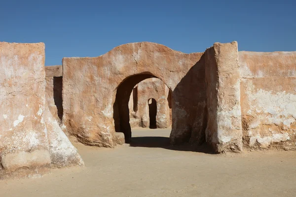 Byggnaden i öknen - Tunisien — Stockfoto