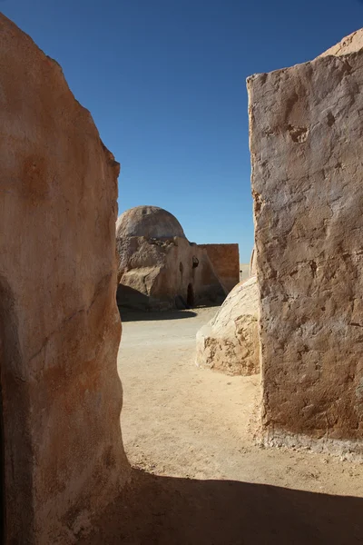 Construção no deserto - Tunísia — Fotografia de Stock