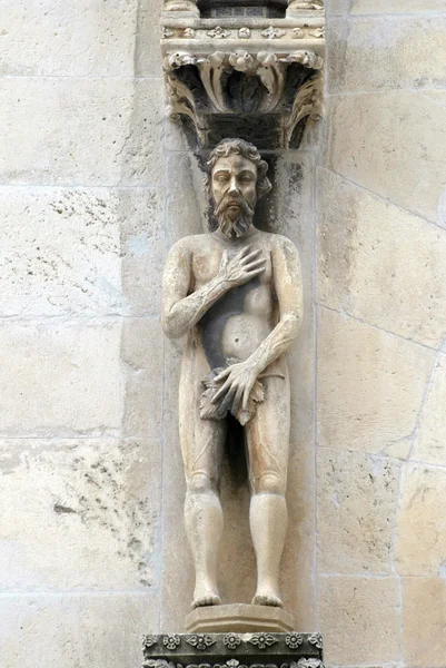 Adam, detalhe da Catedral de St. James, Sibenik — Fotografia de Stock
