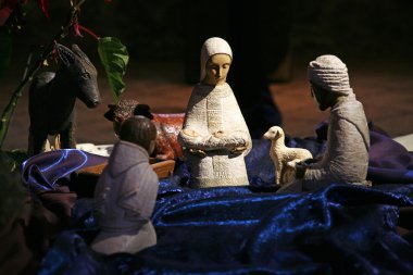 Nativity scene, Tabgha Church of the Multiplication clipart