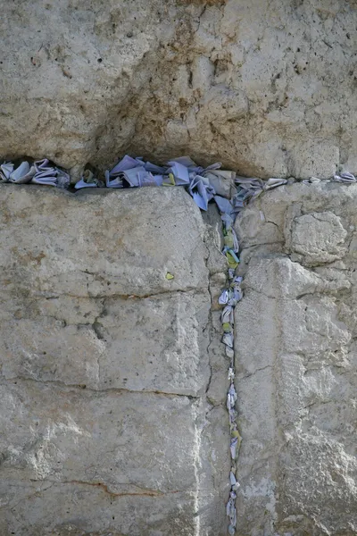 Λεπτομέρεια του δυτικού τοίχου - Ιερουσαλήμ — Φωτογραφία Αρχείου