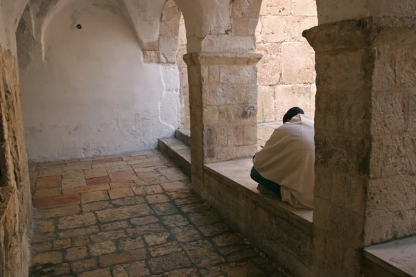 Courtyard på mount zion, jerusalem — Stockfoto