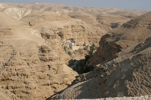 Saint George monastery in Judea desert — Stock Photo, Image