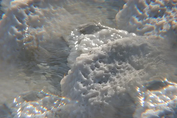 Duży kryształ soli z Morza Martwego — Zdjęcie stockowe