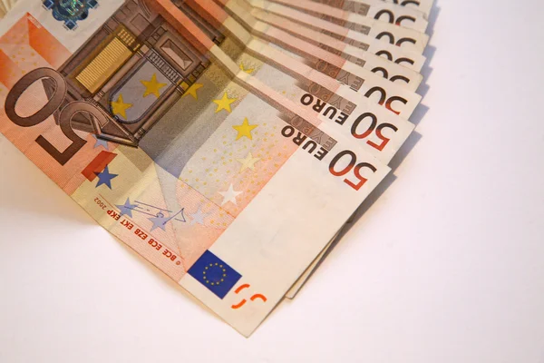 欧元的钱纸币 — 图库照片