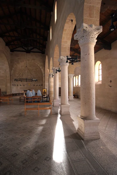 Kościół rozmnożenia chleba i ryb, tabgha, Izrael — Zdjęcie stockowe