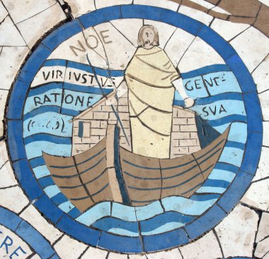 Noah, mozaik beatitudes Dağı üzerinde Kilise önünde