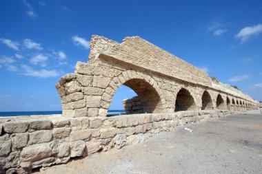 Antik Roma su kemeri, caesaria, İsrail.