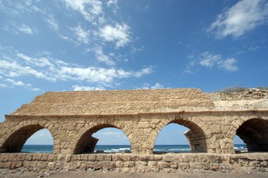 Antik Roma su kemeri, caesaria, İsrail.