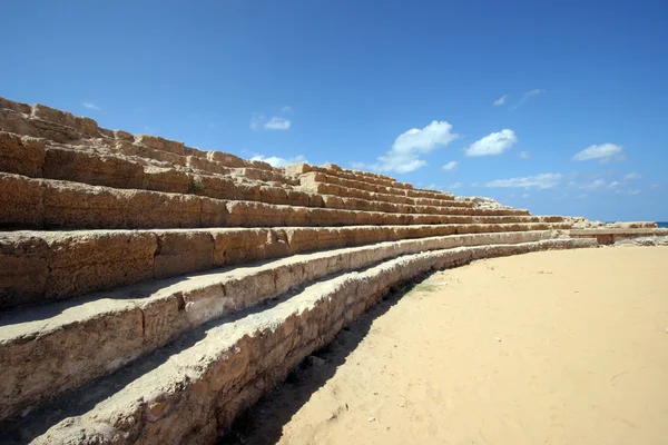 Oude Romeinse hippodrome in caesarea, Israël — Stockfoto