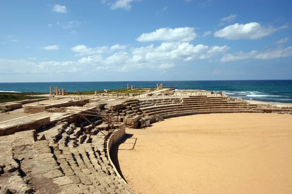 Ókori római hippodrome Caesarea, Izrael — Stock Fotó