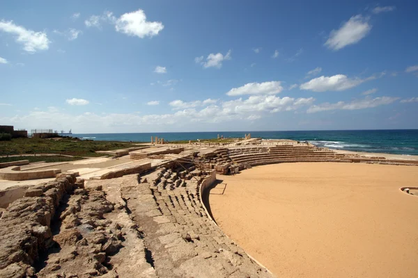 Ókori római hippodrome Caesarea, Izrael — Stock Fotó