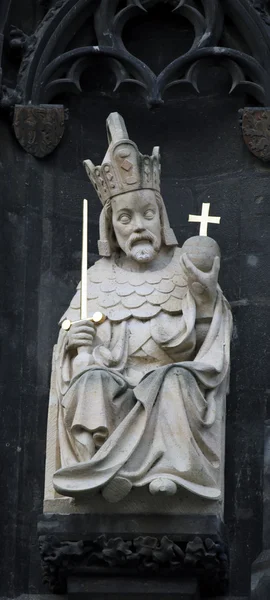 Charles IV, Old Town Bridge Tower, Prague — Stock Photo, Image