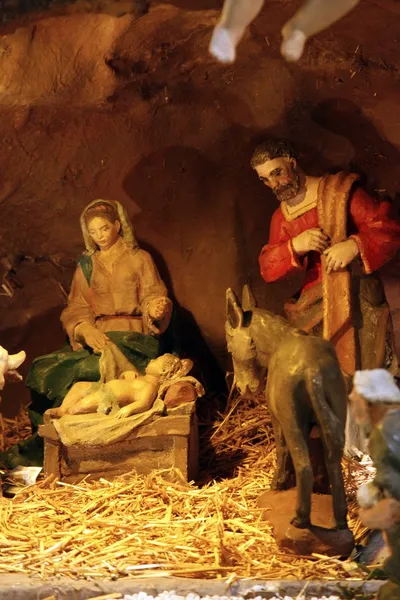 Nativity Scene, Christmas mangers — Stock Photo, Image