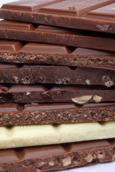 Primer plano de trozos de chocolate —  Fotos de Stock