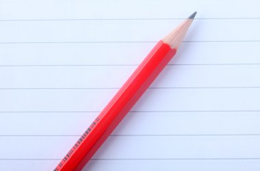 Beyaz not defteri kalem